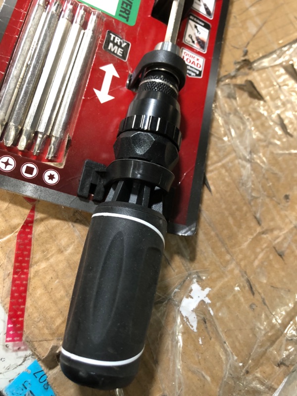 Photo 1 of 12-in-1 Quick-Load Ratcheting Screwdriver