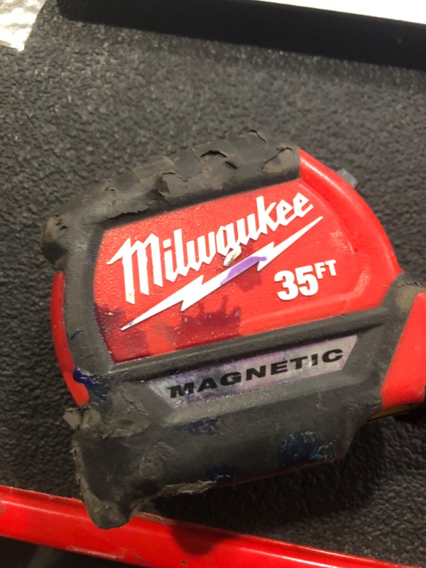 Photo 4 of **MINOR DAMAGE COSMETIC DAMAGE**
Milwaukee 35 Foot Compact Magnetic Tape Measure with 15 Feet of Reach