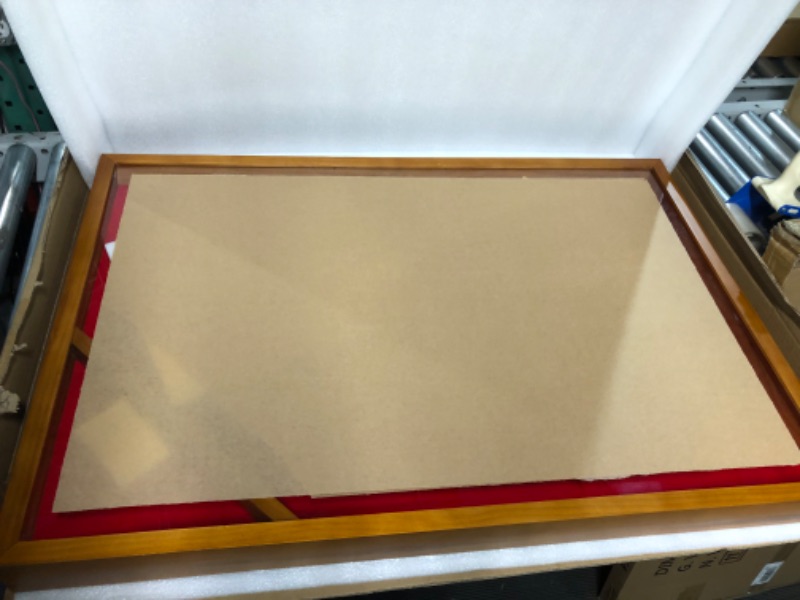 Photo 3 of Flag Display Case Military Uniform Shadow Box Fits a Folded 3'x5' 