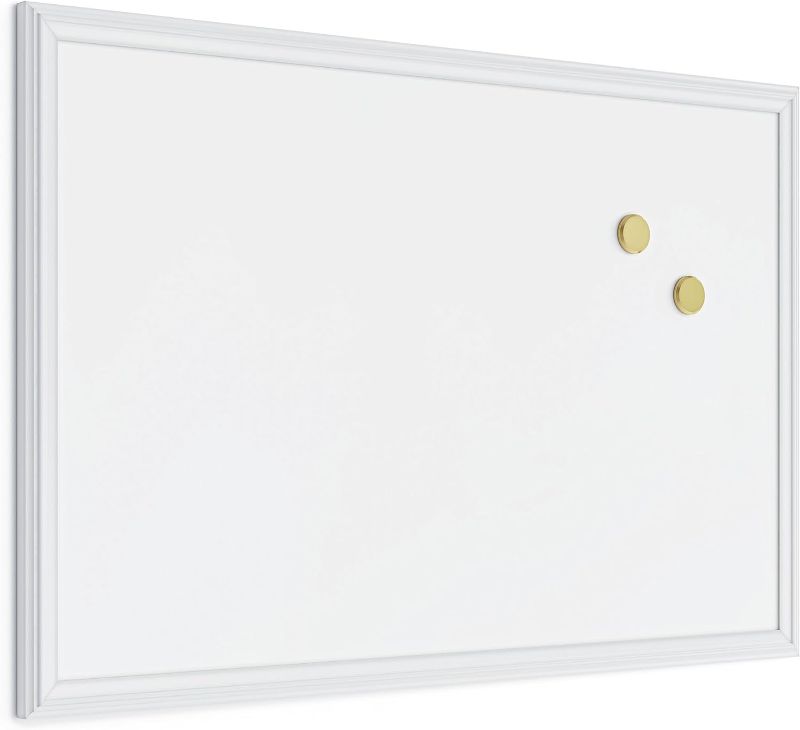 Photo 1 of U Brands Magnetic Dry Erase Board, 20 x 30 Inches, White Wood Frame (2071U00-01)
