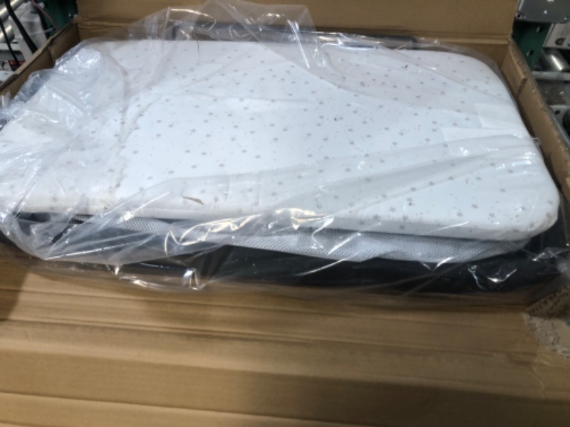 Photo 4 of ***USED - MATTRESS RIPPED - SEE PICTURES***
IKOMZY Baby Bassinets Bedside Sleeper, Bedside Bassinet for Baby, Lightweight Portable Bedside Crib with Airflow Mesh 