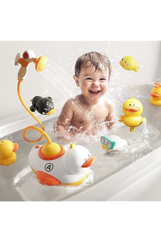 Photo 1 of iPlay, iLearn Duck Bath Toys for Toddlers 1-3, Baby Electric Bathtub 