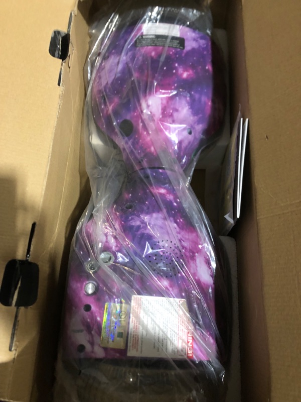 Photo 7 of **PARTS ONLY/SALE FINAL**
**NON-REFUNDABLE** // **SALE FINAL**  Hover-1 H1-100 Electric Hoverboard Scooter with Infinity LED Wheel Lights Galaxy