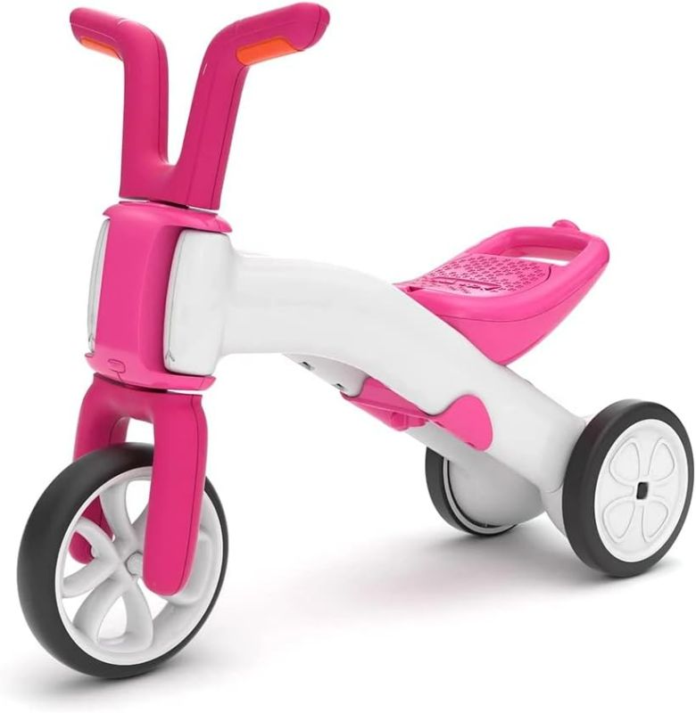 Photo 1 of ***USED - DIRTY - MISSING PARTS***
Chillafish Bunzi Gradual Balance Bike and Tricycle, 2-in-1 Ride on Toy for 1-3 Years Old, Silent Non-Marking Wheels, Pink