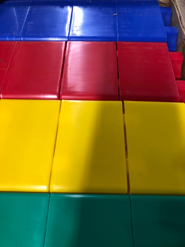 Photo 2 of 24pc Jumbo Blocks Preschool Set - 8" and 4" Large Building Blocks 