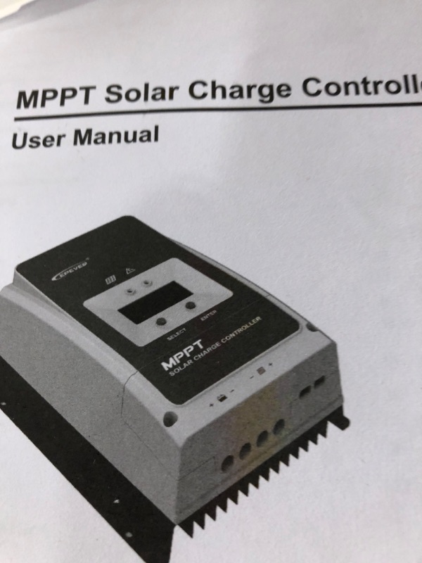 Photo 3 of EPEVER 100A MPPT Charge Controller 48V 36V 24V 12V Auto,