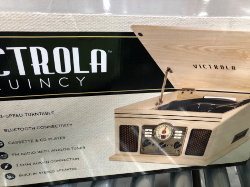 Photo 2 of Victrola Nostalgic 6-in-1 Bluetooth Record Player & Multimedia Center 