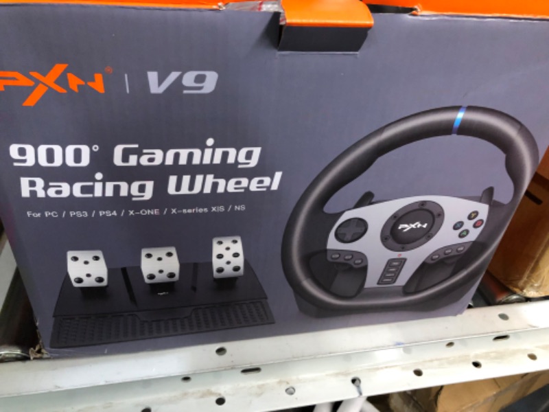 Photo 2 of PXN V9 Gaming Racing Wheel with Pedals and Shifter, Steering Wheel 