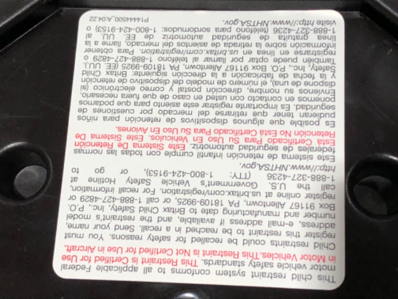 Photo 5 of ***USED***
Britax Skyline 2-Stage Belt-Positioning Booster Car Seat, Dusk - Highback and Backless Seat