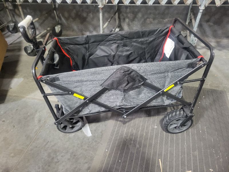 Photo 3 of **USED/DIRTY**
MacSports Collapsible Folding Outdoor Utility Wagon, Grey
