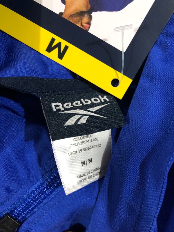 Photo 2 of *SIMILAR TO STOCK PHOTO* REEBOK RUNNING JACKET FULL ZIP VECTOR BLUE