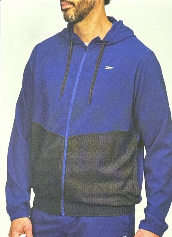 Photo 1 of *SIMILAR TO STOCK PHOTO* REEBOK RUNNING JACKET FULL ZIP VECTOR BLUE