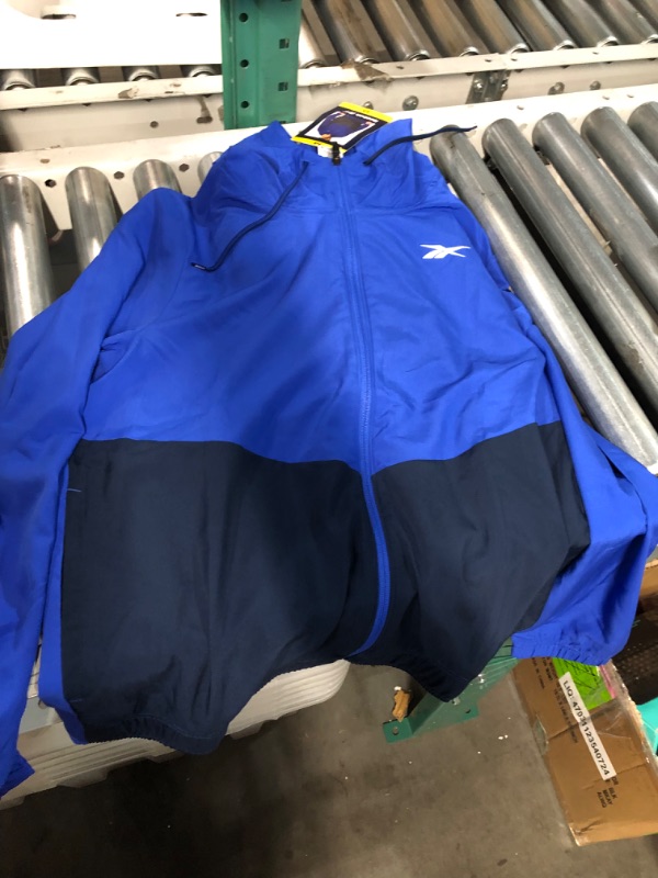 Photo 3 of *SIMILAR TO STOCK PHOTO* REEBOK RUNNING JACKET FULL ZIP VECTOR BLUE