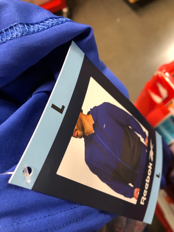 Photo 3 of *SIMILAR TO STOCK PHOTO* REEBOK RUNNING JACKET FULL ZIP VECTOR BLUE