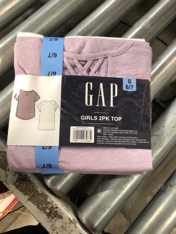 Photo 2 of GAP, GIRLS 4 PACK OF SHIRTS SIZE 6/7