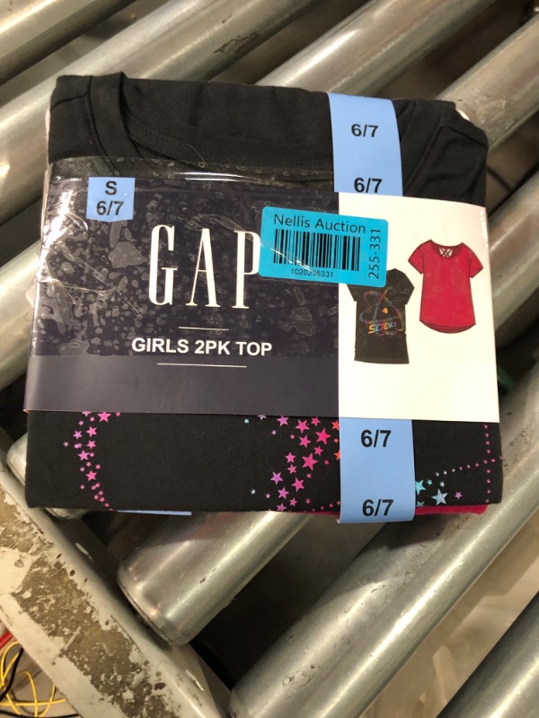 Photo 2 of GAP, GIRLS 4 PACK OF SHIRTS SIZE 6/7