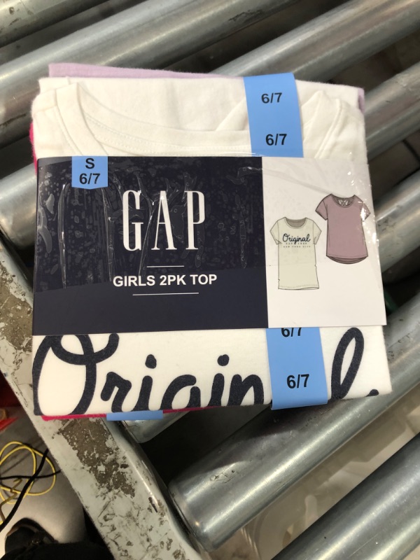 Photo 1 of GAP, GIRLS 4 PACK OF SHIRTS SIZE 6/7