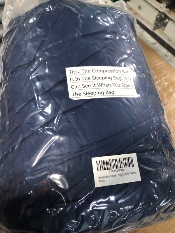 Photo 1 of Backpacking Sleeping Bag, 32?/0? Ultralight 800 Fill Power Down Sleeping Bag for Cold 