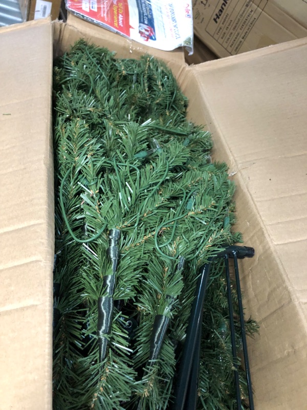 Photo 5 of **PARTS** *SEE NOTES* Puleo International 7.5 FT Pre-Lit Aspen Fir Artificial Christmas Tree 