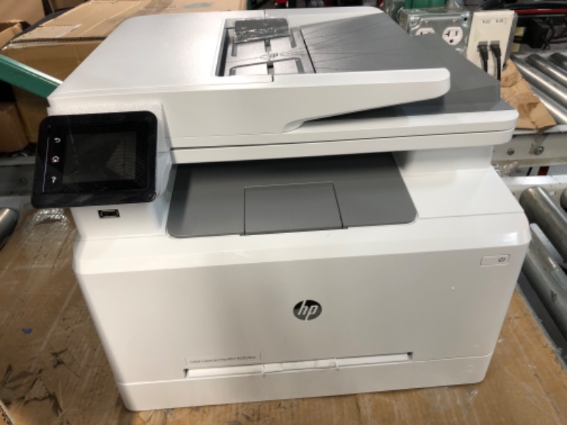 Photo 5 of HP Color LaserJet Pro M283fdw Wireless All-in-One Laser Printer, Remote Mobile Print, Scan & Copy, Duplex Printing, Works with Alexa (7KW75A), White