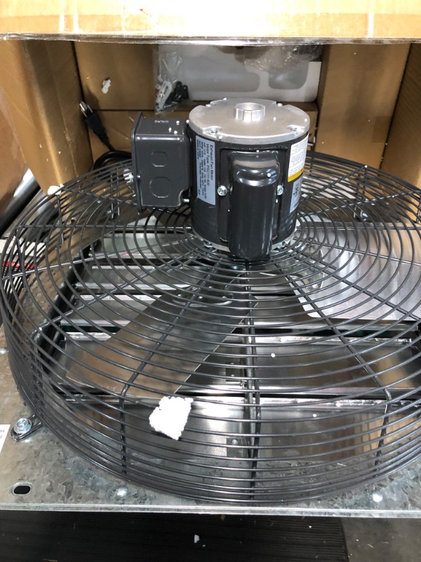 Photo 6 of [SOLD FOR PARTS, NON-REFUNDABLE, READ NOTES]
iLIVING 18" Wall Mounted Shutter Exhaust Fan, Automatic Shutter, with Thermostat and Variable Speed controller, 0.85A, 1736 CFM, 2600 SQF Coverage Area Silver (ILG8SF18V-ST) Fan w/ Thermospeed Controller