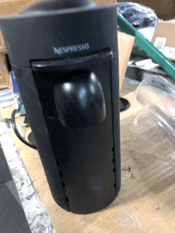 Photo 3 of **SEE NOTES/NON-REFUNDABLE FOR PARTS****
Nespresso VertuoPlus Deluxe Coffee and Espresso Machine by De'Longhi, Piano Black