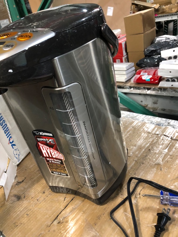 Photo 3 of [SOLD FOR PARTS, NON-REFUNDABLE READ NOTES]
Zojirushi America CV-DCC50XT VE Hybrid Water Boiler And Warmer, 5-Liter, Stainless Dark Brown 5-Liter Boiler