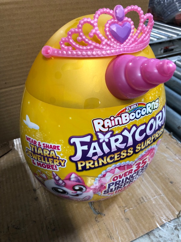 Photo 4 of Bizak Rainbocorns Fairycorn Princesses, Egg with 35+ Different Surprises to Open and Discover, Includes Wings, Tiara, Magic Wand, Slimy Surprises and More (62369281)