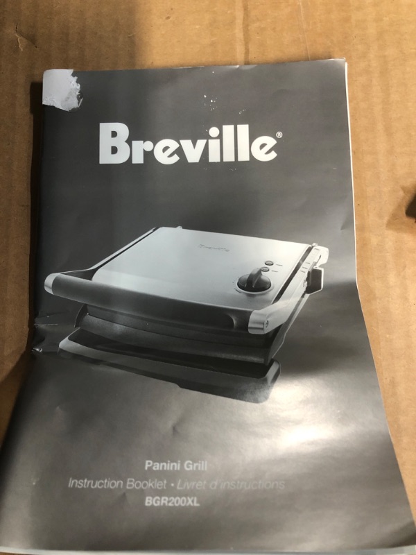 Photo 4 of Breville BREBGR200XL Panini Grill, Silver