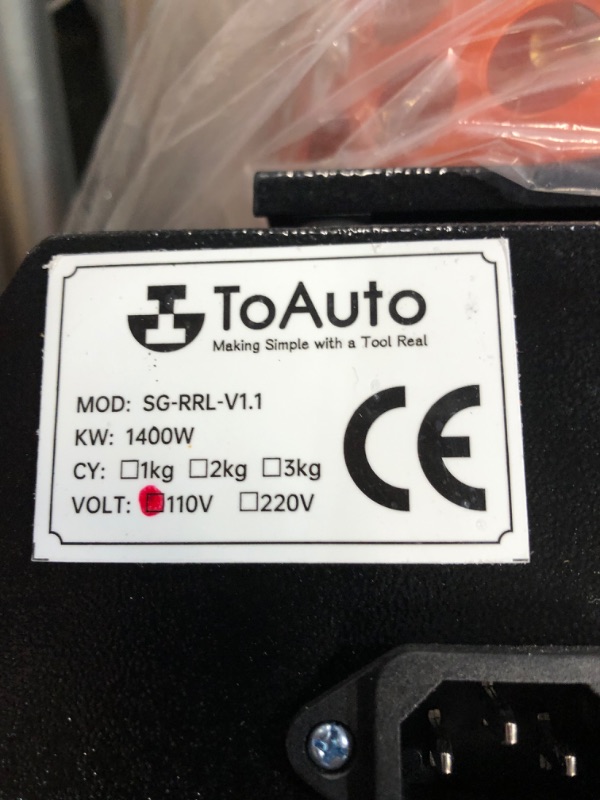 Photo 1 of **USED PRIOR** TOAUTO Upgraded Gold Melting Furnace TGF3000-V1.1,