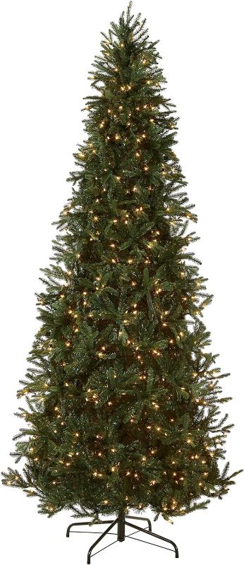 Photo 1 of [STOCK PHOTO]
National Tree Company Pre-Lit 'Feel Real' Artificial Slim Christmas Tree, Green, Tiffany Fir, White Lights, Includes Stand, 9 Feet