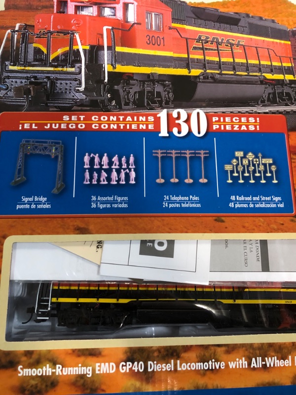 Photo 3 of Bachmann Trains - Rail Chief Ready To Run 130 Piece Electric Train Set - HO Scale