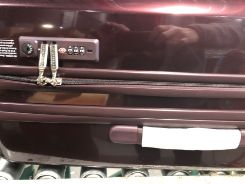 Photo 2 of [STOCK PHOTO] Briggs & Riley Sympatico Hardside Medium Spinner Luggage,Checked 27-Inch Checked wine red