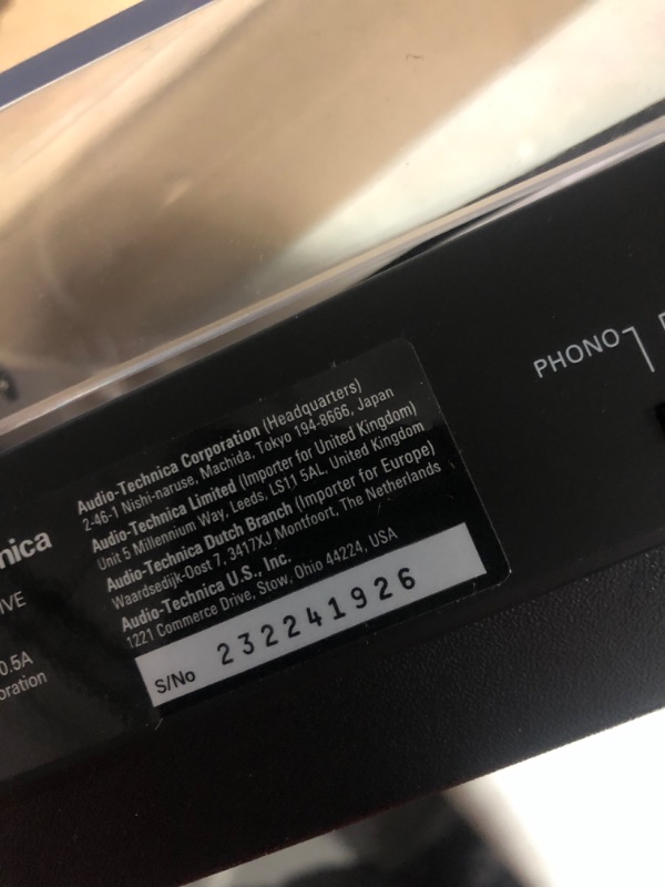 Photo 7 of * important * see clerk notes *
Audio-Technica AT-LP60X-GM Fully Automatic Belt-Drive Stereo Turntable, Gunmetal/Black, Hi-Fi, 2 Speed