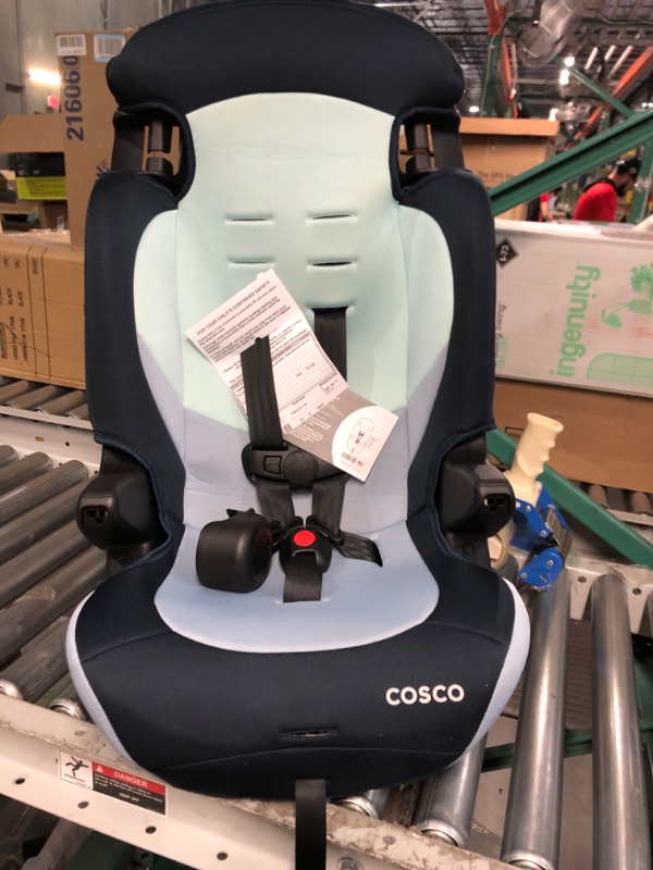 Photo 2 of Cosco Finale DX 2-in-1 Booster Car Seat, Forward Facing 40-100 lbs, Rainbow