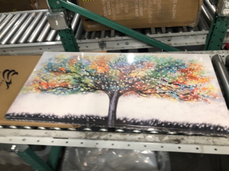 Photo 1 of Kreative Arts Large Living Room Wall Decor Abstract Canvas Wall Art Colorful Trees Landscape Painting y (20x40inch)