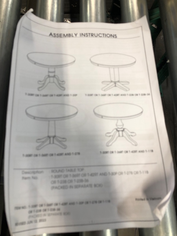 Photo 1 of **TABLE TOP ONLY**MISSING BASE**
Dining Essentials - 30'' Round Table Top