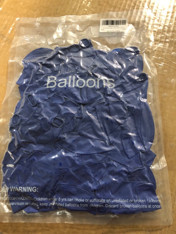 Photo 2 of (Pack of 3) Royal Blue Balloons 80 Pack