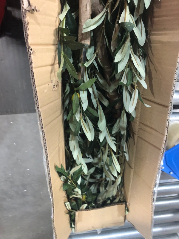 Photo 4 of **PREVIOUSLY OPENED** *LOOKS NEW* Kazeila Artificial Olive Tree 7FT Tall Faux Silk Plant 