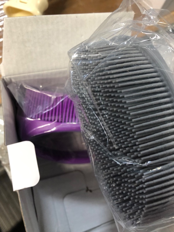 Photo 2 of 2 Packs Silicone Body Scrubber,*Gray & Purple