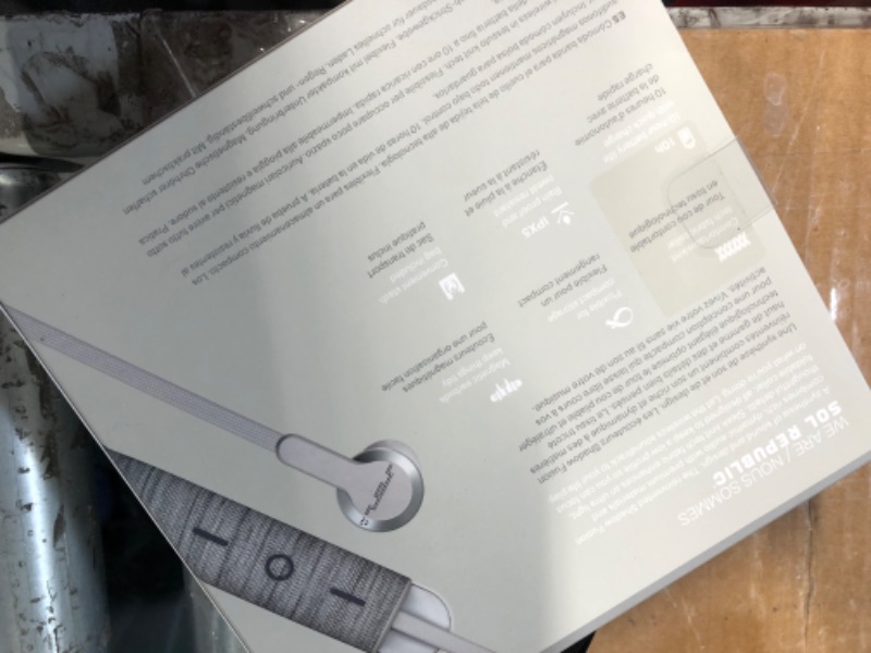 Photo 4 of Sol Republic Shadow Fusion Bluetooth Earbuds, Grey 10-Hour Playtime