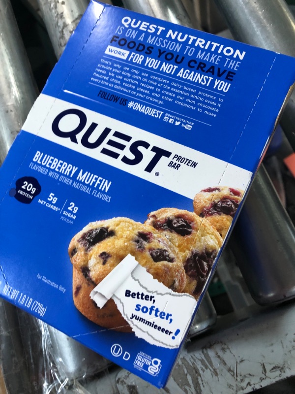 Photo 3 of *expires 01/2024* Quest Nutrition Blueberry Muffin Protein Bars 12 Count 