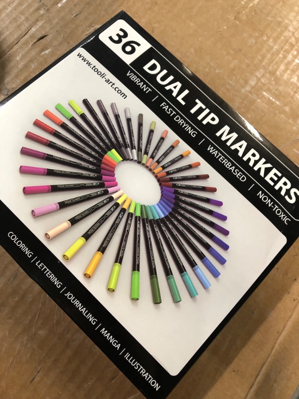 Photo 5 of Dual Markers Brush Pen, Colored Pen Fine Point Art Marker (Pack of 2)