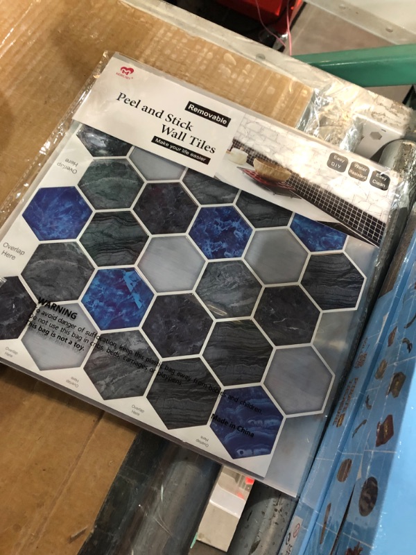 Photo 3 of *stock photo for reference* MORCART 6-Sheet Hexagon Peel and Stick Tile