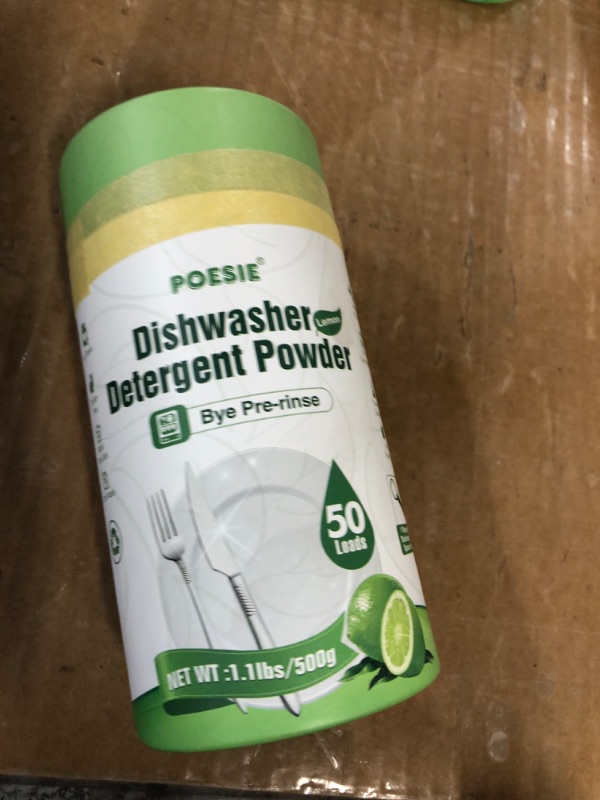Photo 1 of *expires 2025* Poesie Upgraded Dishwasher Detergent Powder Lemon Scent 50 Loads