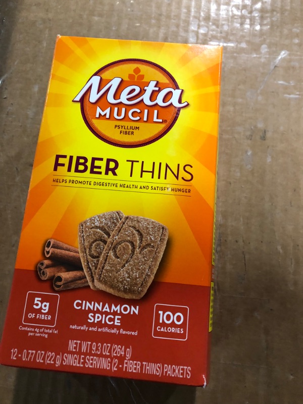 Photo 2 of *expires 2024* Metamucil Multi-grain Fiber Wafers - Cinnamon Spice