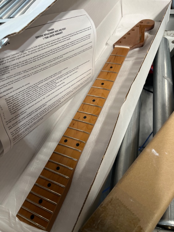 Photo 6 of ***USED***
Fender Roasted Maple Vintera Mod '60's Stratocaster Neck, 21 Medium Jumbo Frets, 9.5", "C" Shape