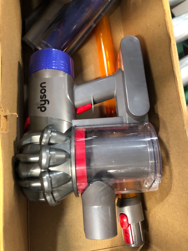 Photo 1 of Casdon 68702 Dyson Cordless Vacuum Interactive Toy for Children Aged 3+, Purple and Orange