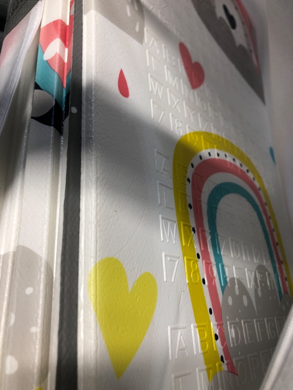Photo 1 of Baby Play Mat, 71x79 Inches Foldable Play Mat, Baby Rainbow