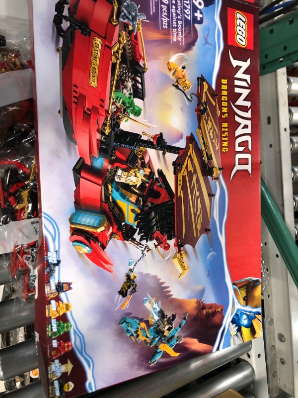 Photo 5 of **BOX IS SLIGHTLY DAMAGED** LEGO NINJAGO Destiny’s Bounty – Race Against Time 71797 Building Toy Features a Ninja Airship,